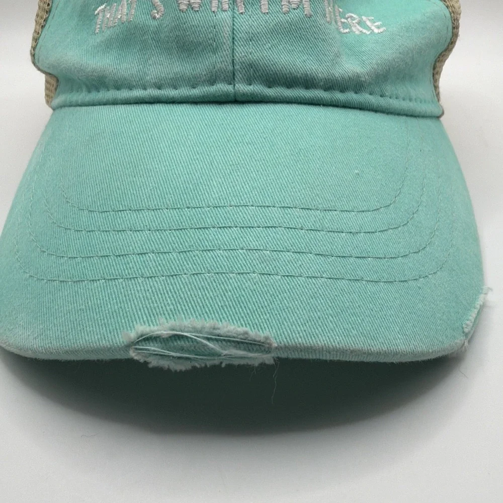 Piper Lou Hat Sunshine & Beer That's Why‎ I'm Here Trucker Mesh Cap